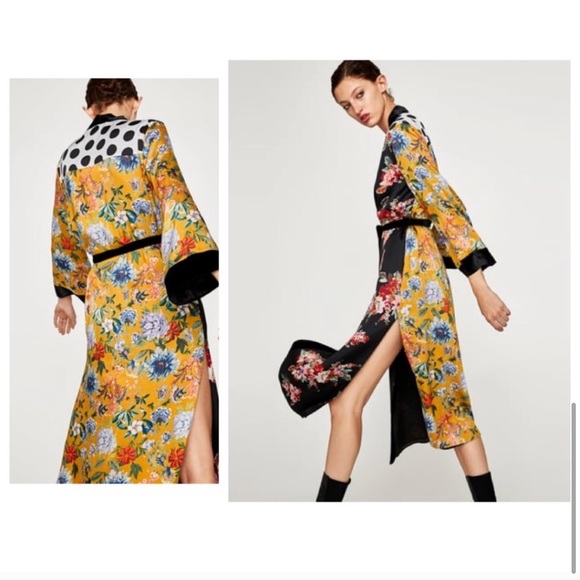 Zara Patchwork Kimono - Picture 1 of 7
